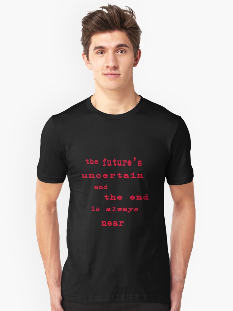 The Doors Roadhouse Blues Lyrics T Shirt By Literaryclothes