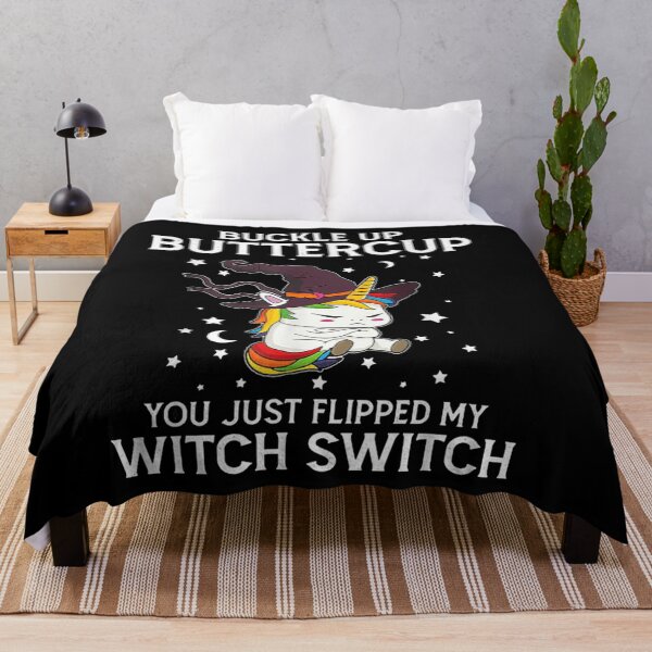 Item preview, Unicorn Buckle Up Buttercup You Just Flipped My Witch Switch designed and sold by ghazalish.