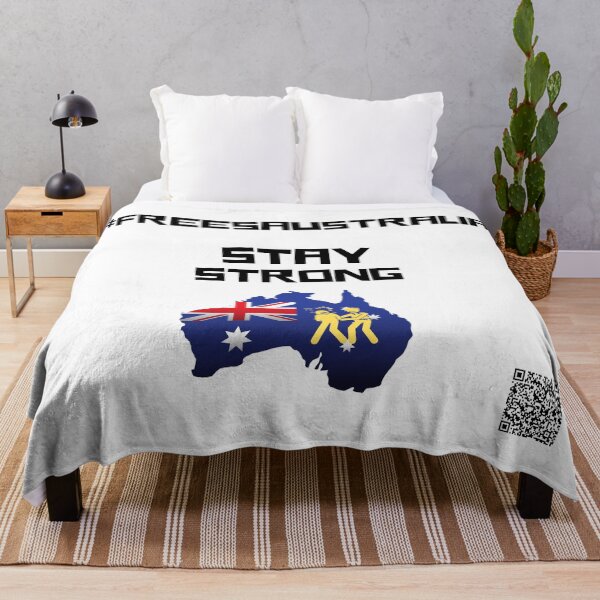 Item preview, #FreeAustralia, Stay Strong, Free Australia, TShirt, Hat, Bags, Mask, T-Shirt, hashtag, Black Print designed and sold by hashteeme.