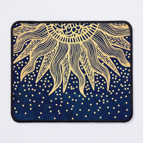 Item preview, Blue Gold Boho Sun Mandala Confetti designed and sold by Julie Erin Designs.