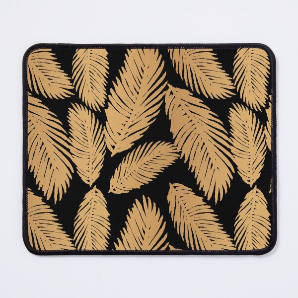 Item preview, Palm Leaf Pattern Gold Black designed and sold by Julie Erin Designs.