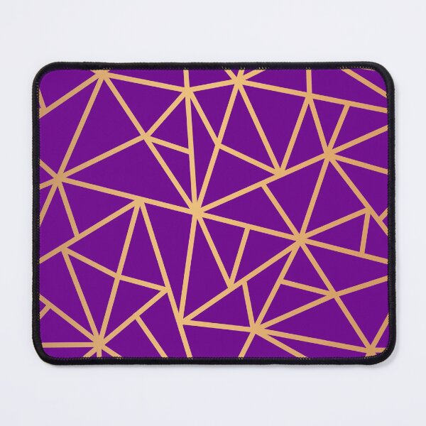 Item preview, Modern Purple Gold Geometric Art Deco Lines designed and sold by Julie Erin Designs.