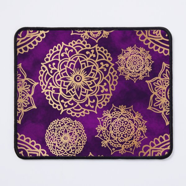 Item preview, Purple and Gold Mandala Pattern designed and sold by Julie Erin Designs.