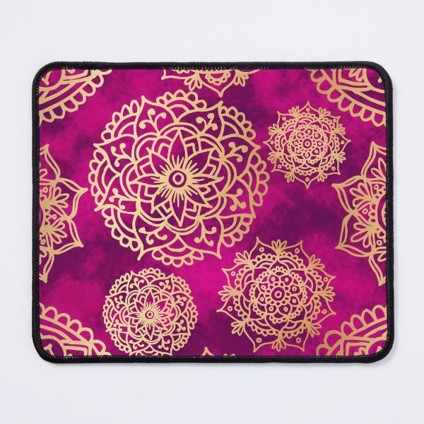 Item preview, Pink and Gold Mandala Pattern designed and sold by Julie Erin Designs.