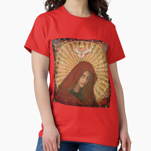 Mary Magdalene Dove Sacred Heart Classic T-Shirt