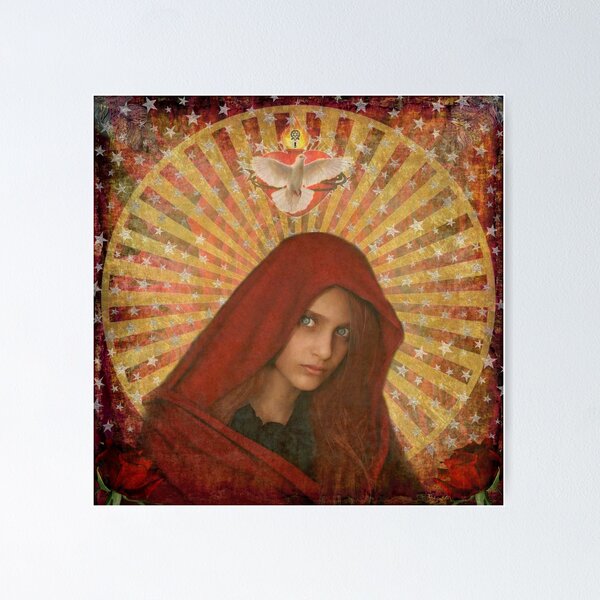 Mary Magdalene Dove Sacred Heart Poster