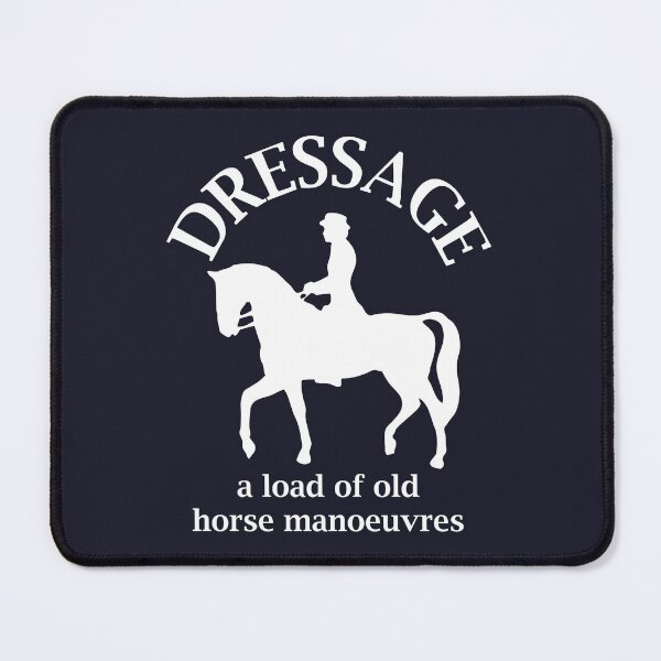 Item preview, Dressage A load of old horse manoeuvres (female, black) designed and sold by SolidEarthArt.