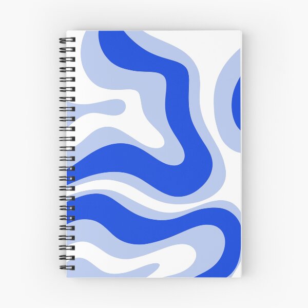 Item preview, Modern Liquid Swirl Abstract Pattern Square Royal Blue, Light Blue, White designed and sold by kierkegaard.