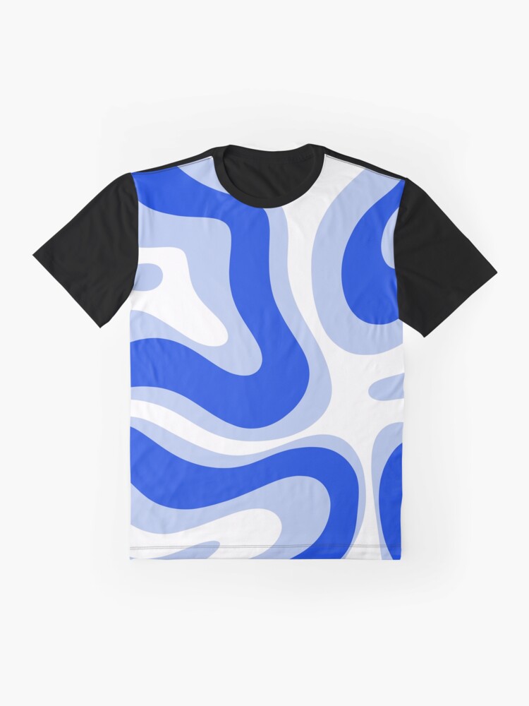 Royal blue graphic sales shirt