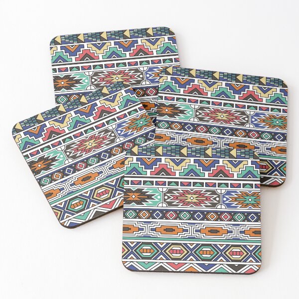 Item preview, Ndebele Fashion Tribal Pattern | African Style Geometry Art   designed and sold by Agmari.