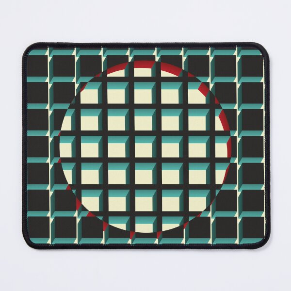 Item preview, abstract geometric pattern - Red and green designed and sold by ateliernab.