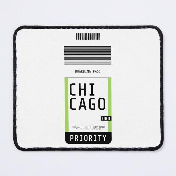 Item preview, Chicago Boarding Pass ORD designed and sold by lukassfr.