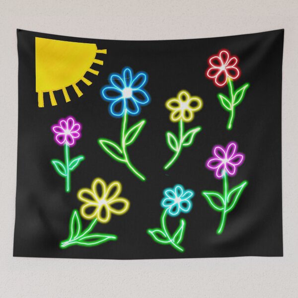 Item preview, Neon Flowers Dancing In the Sun designed and sold by clounewcomb.