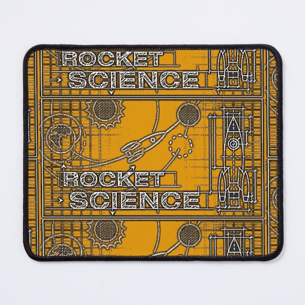 Item preview, NASA rocket science graphic blackboard sketch kids (orange) designed and sold by SolidEarthArt.
