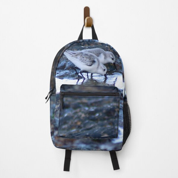 Item preview, Sandpipers Birds feeding Rock Tide Pool Seashore designed and sold by Anna Lemos.