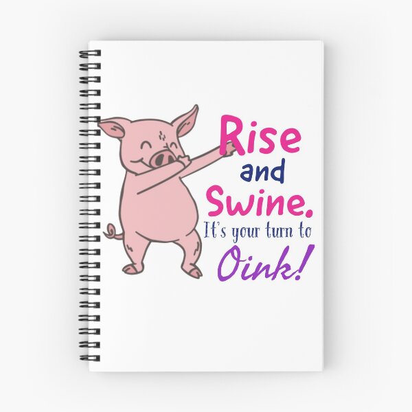 Item preview, Rise and swine it's your turn to oink vintage funny pig slogan designed and sold by Mizems.