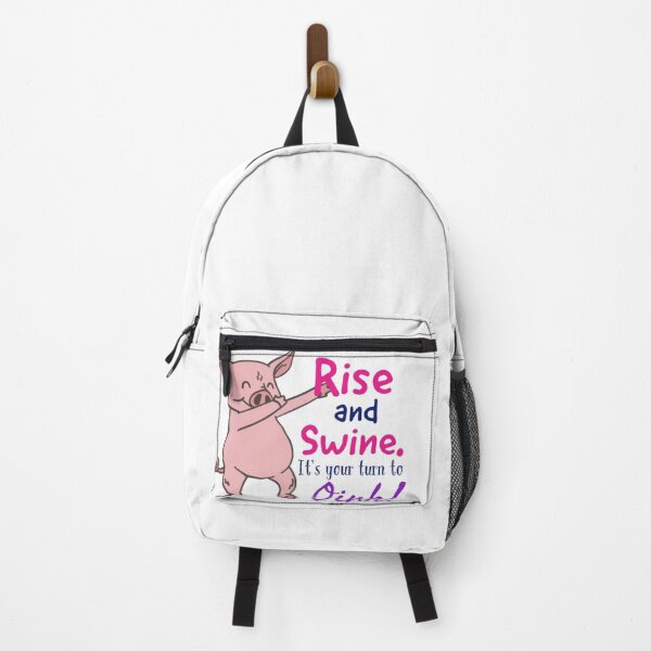Item preview, Rise and swine it's your turn to oink vintage funny pig slogan designed and sold by Mizems.