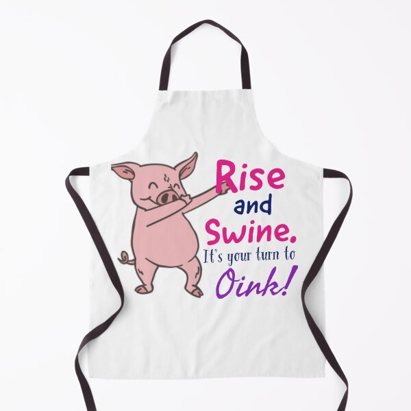 Item preview, Rise and swine it's your turn to oink vintage funny pig slogan designed and sold by Mizems.
