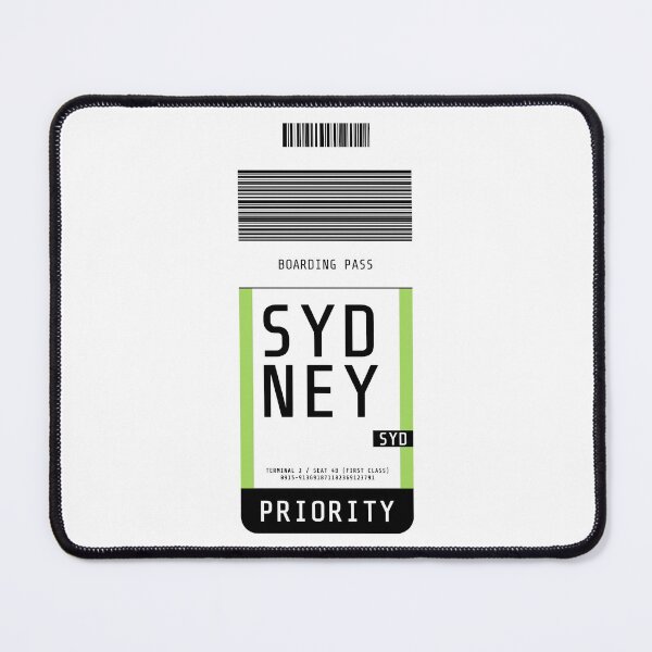 Item preview, Sydney Boarding Pass SYD designed and sold by lukassfr.