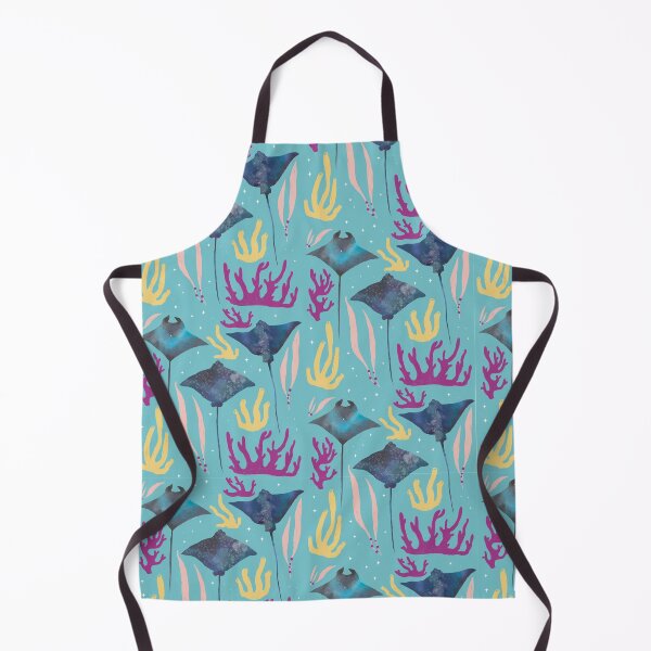 Item preview, Cute Watercolor Sting Rays and Coral Reef Wildlife Oceanologist - Blue Ocean designed and sold by TheRainbowRoom.