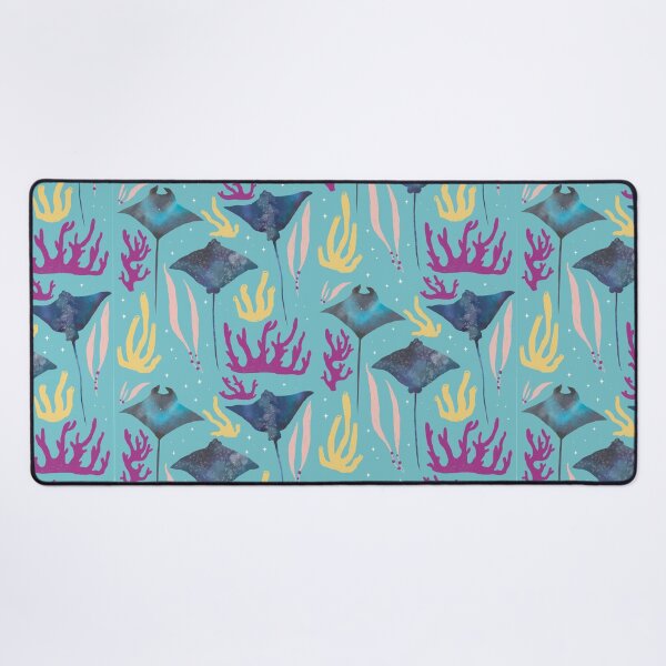 Item preview,  Cute Watercolor Sting Rays and Coral Reef Wildlife Oceanologist - Blue Ocean  designed and sold by TheRainbowRoom.