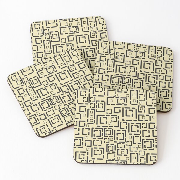 Item preview, Faded Blocks Black on Cream designed and sold by Art in My Loft.