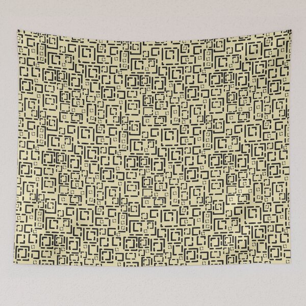 Item preview, Faded Blocks Black on Cream designed and sold by Art in My Loft.