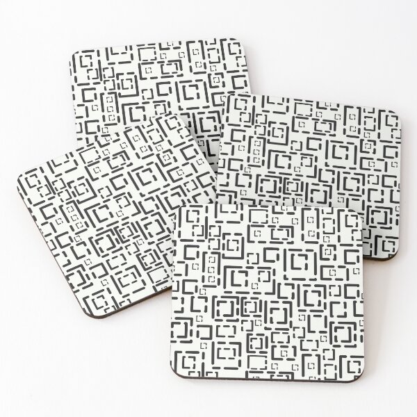 Item preview, Faded Blocks Black on Off-White 5748 designed and sold by Art in My Loft.