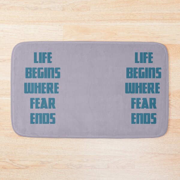 Item preview, life begins where fear ends designed and sold by smsm4.