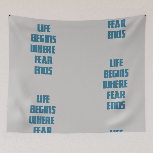 Item preview, life begins where fear ends designed and sold by smsm4.