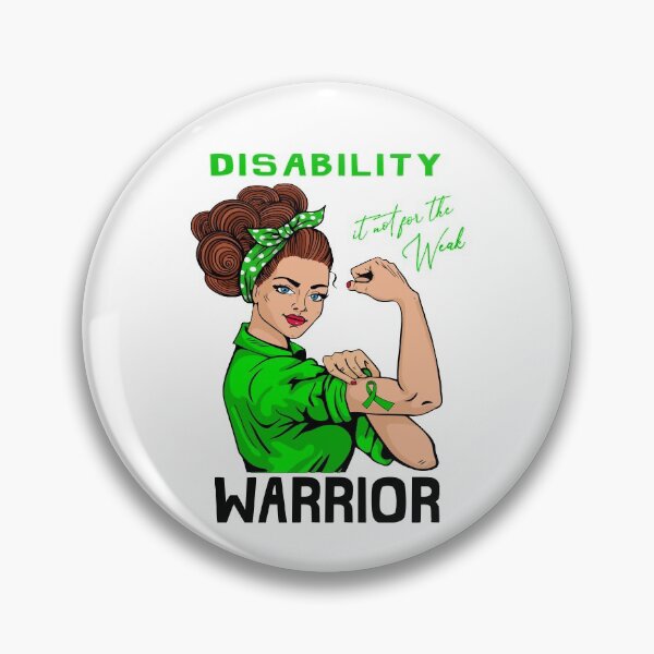 Item preview, DISABILITY Warrior It's Not For The Weak designed and sold by largellie.