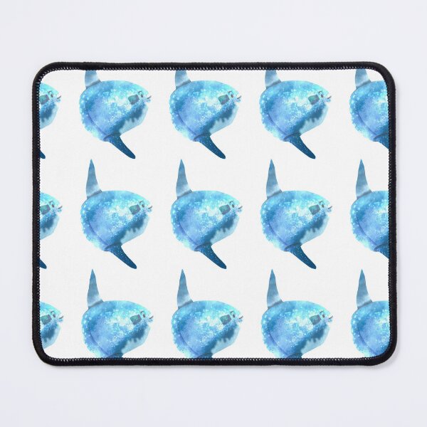 Item preview, Cute Watercolor Mola Mola Sunfish - Blue designed and sold by TheRainbowRoom.