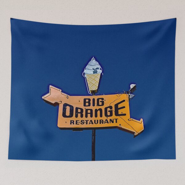 Item preview, Ice Cream Vintage Shop Road Sign Big Orange designed and sold by worldways.