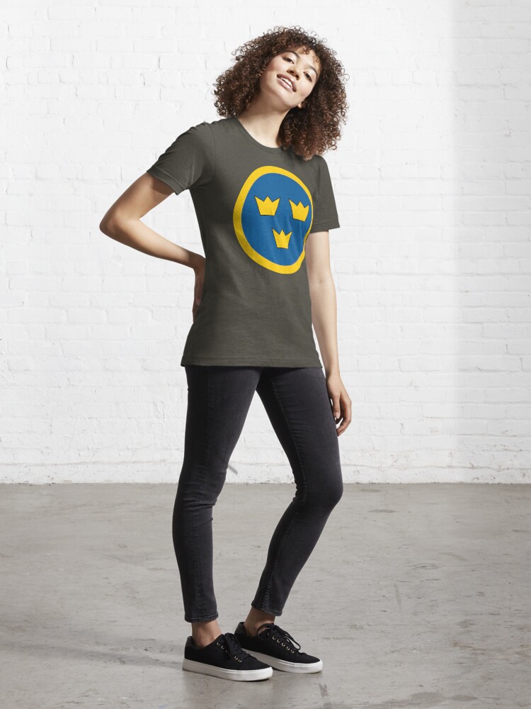 Thumbnail 4 of 7, Essential T-Shirt, Swedish Air Force designed and sold by HushKit.