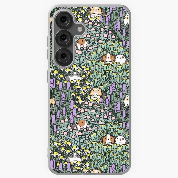 Aperçu de l'œuvre Motif cochons d'Inde et herbes du jardin créée et vendue par Miri-Noristudio.