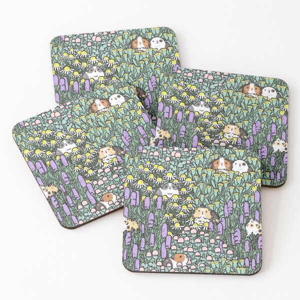 Item preview, Guinea pigs and garden herbs pattern designed and sold by Miri-Noristudio.