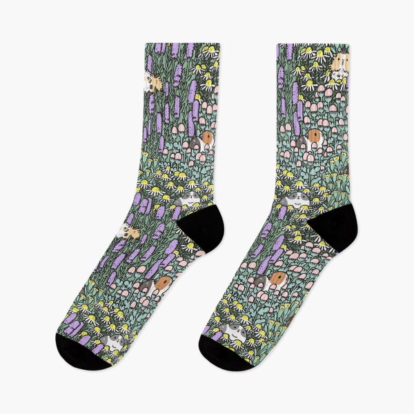 Item preview, Guinea pigs and garden herbs pattern designed and sold by Miri-Noristudio.