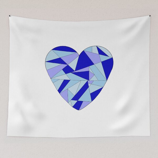 Item preview, Blue Fractured Heart designed and sold by DavidASmith.