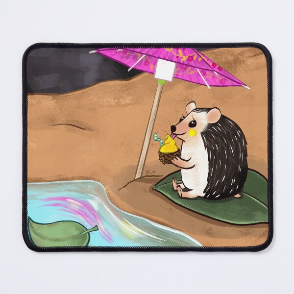 Item preview, Hedgehog Beach Day designed and sold by veveisme.
