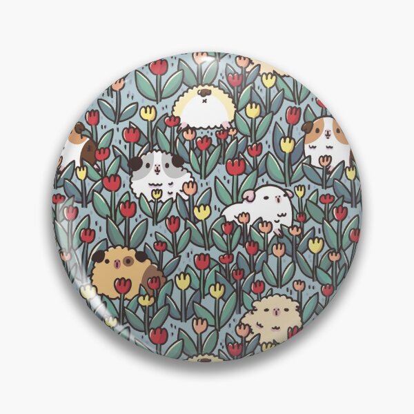 Item preview, Teddy Guinea pigs and Flowers Pattern designed and sold by Miri-Noristudio.