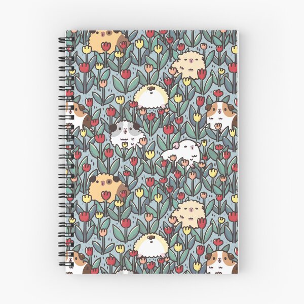 Item preview, Teddy Guinea pigs and Flowers Pattern designed and sold by Miri-Noristudio.