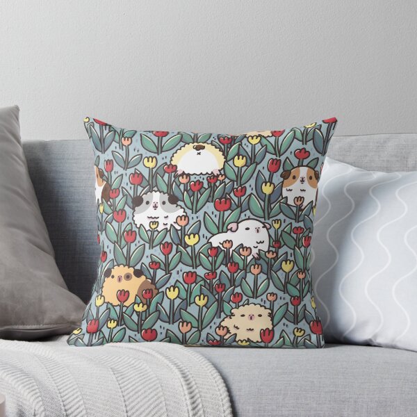 Item preview, Teddy Guinea pigs and Flowers Pattern designed and sold by Miri-Noristudio.