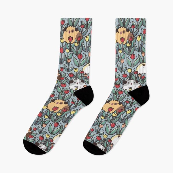 Item preview, Teddy Guinea pigs and Flowers Pattern designed and sold by Miri-Noristudio.