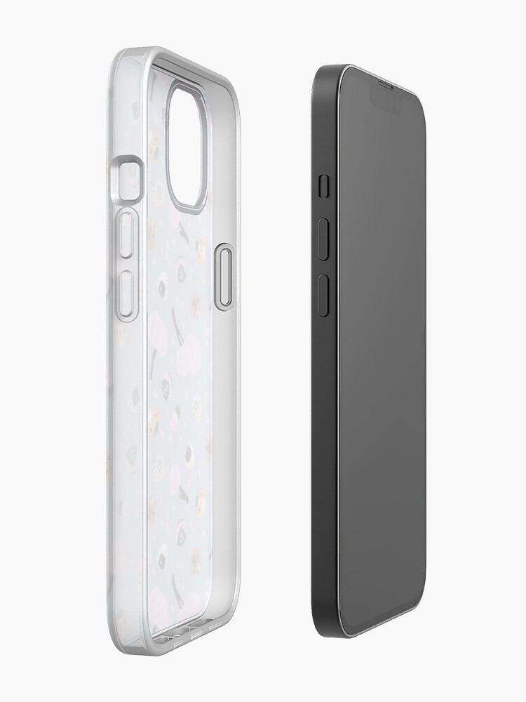 Alternate view of Bubu and Moonch Sakura Season Pattern iPhone Case