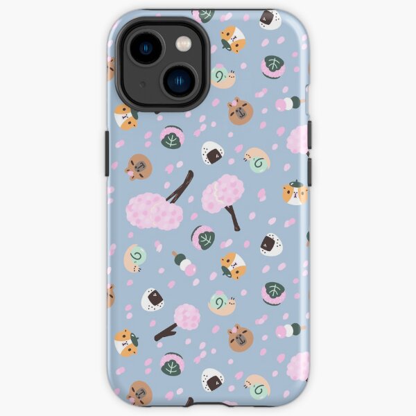 Bubu and Moonch Sakura Season Pattern iPhone Tough Case