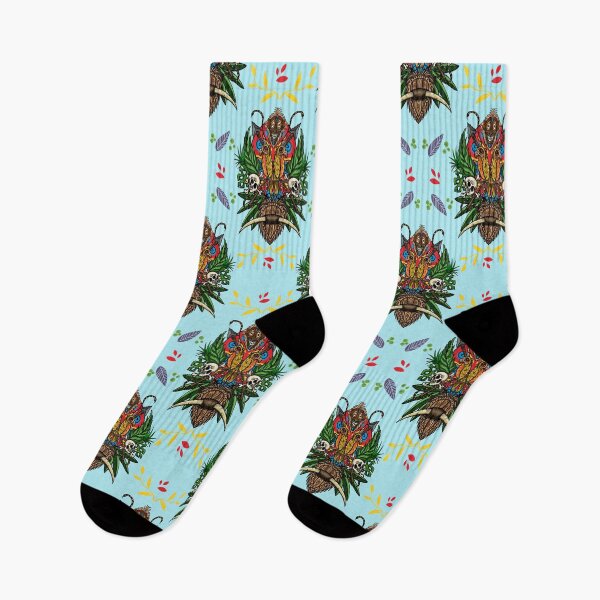 Item preview, Tiki Birds Blue designed and sold by IFMTopherAdam.