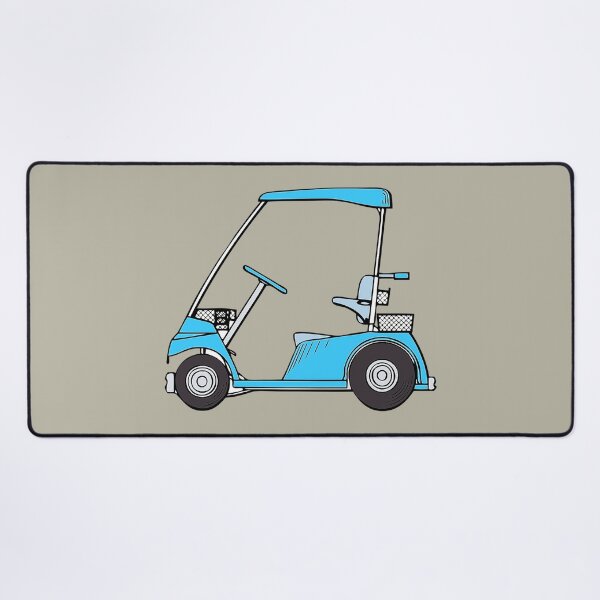 Item preview, Golf Cart, blue golf cart, cartoon golf cart,  designed and sold by Nostrathomas66.