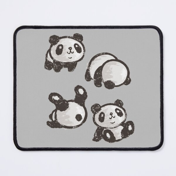 Rolling panda Mouse Pad