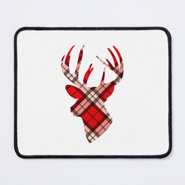 Item preview, Red Plaid Deer Head  designed and sold by Meliafroggy.