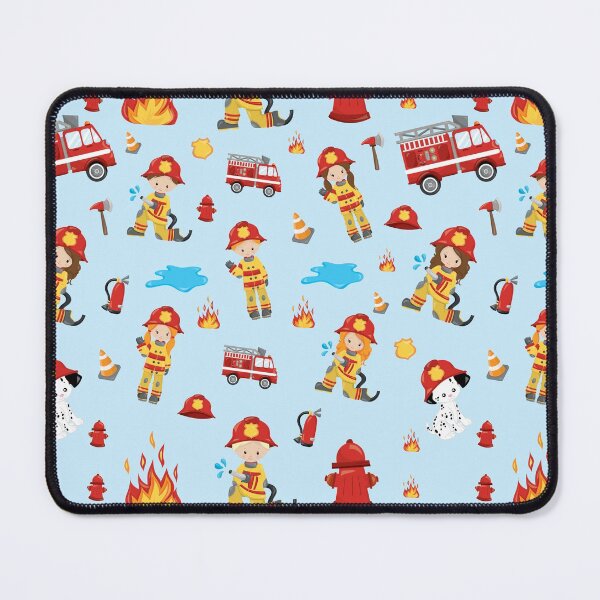 Item preview, Kawaii Firefighter Pattern designed and sold by TamGustam.